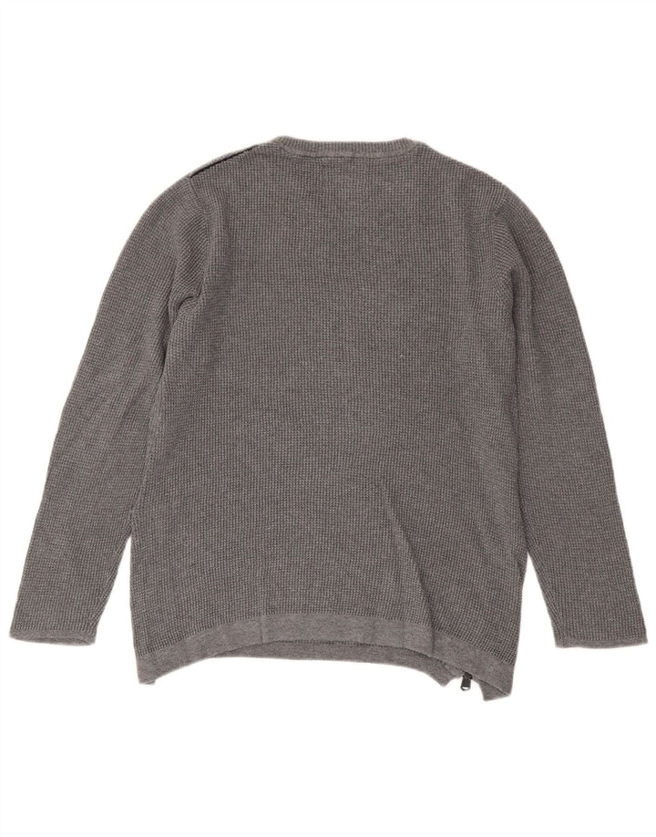 Suéter Zara Boys com gola redonda 9-10 anos algodão cinza