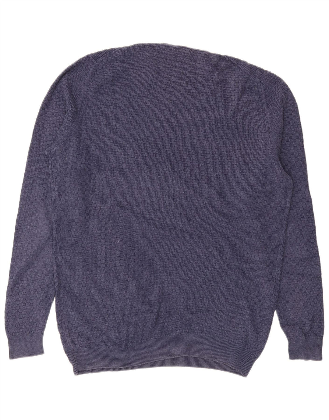 Suéter masculino MASSIMO DUTTI com gola redonda XL algodão azul