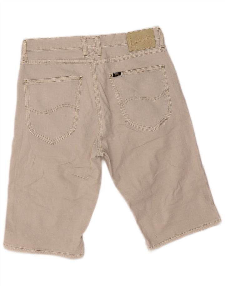 Shorts jeans masculino Lee W30 algodão bege médio