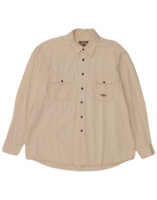 Camisa jeans masculina Prince XL bege