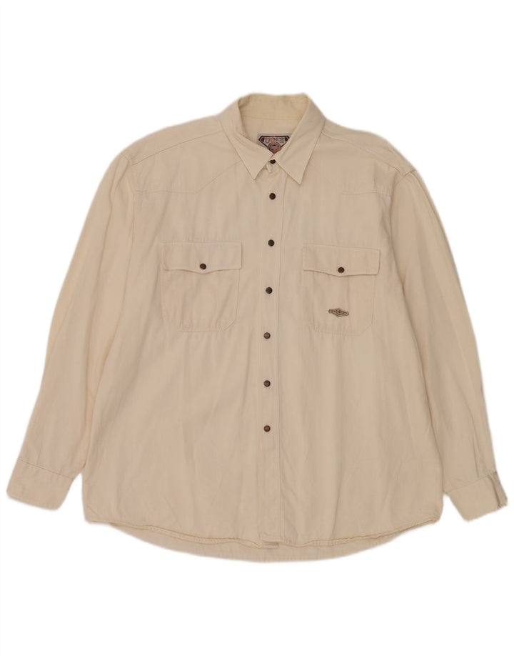 Camisa jeans masculina Prince XL bege