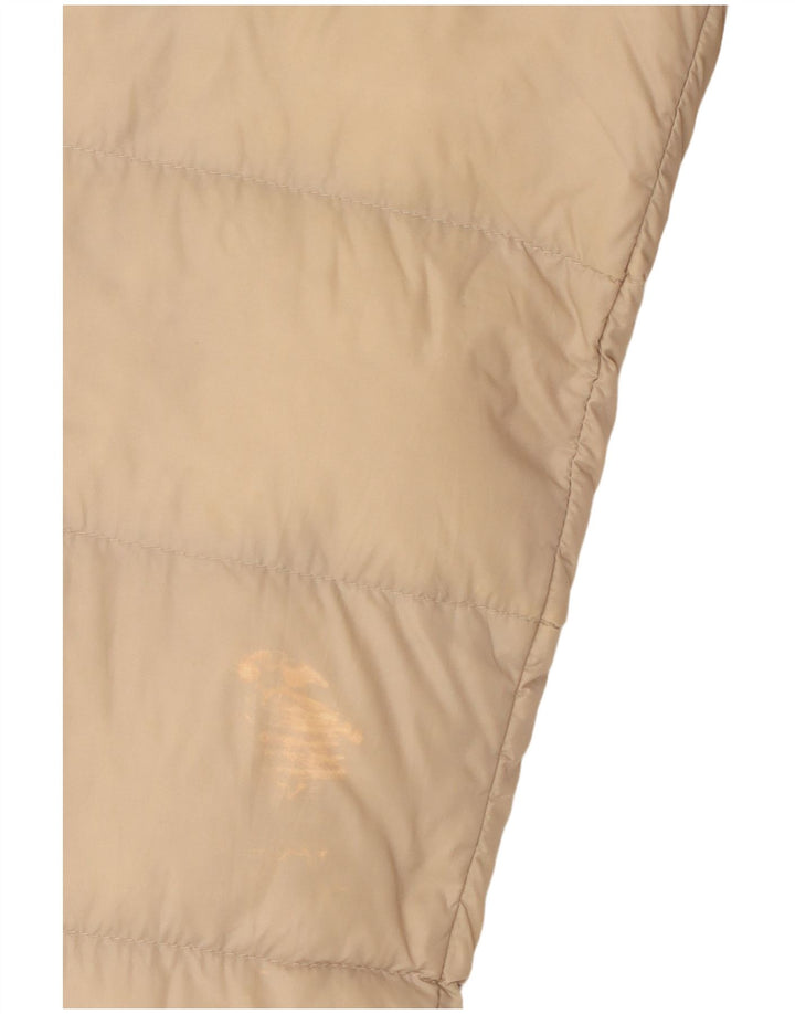 Jaqueta acolchoada feminina Calvin Klein UK 14 nylon bege médio