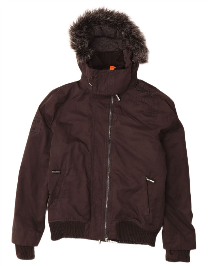 Jaqueta corta-vento masculina Superdry The Windbomber UK 40 grande preta