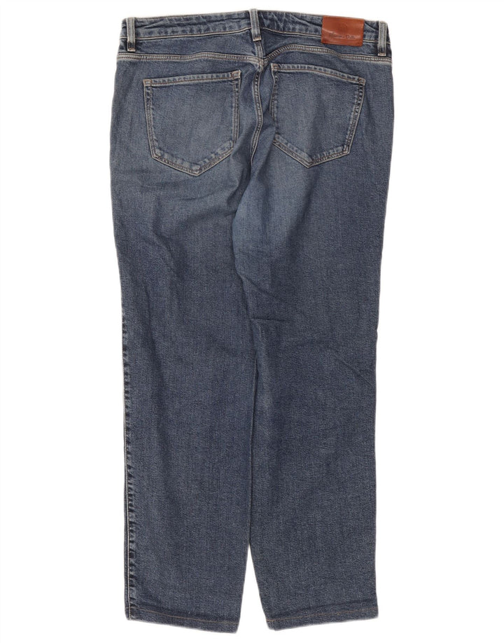 Jeans feminino Massimo Dutti Cigarette Straight EU 42 Grande W32 L27 Azul