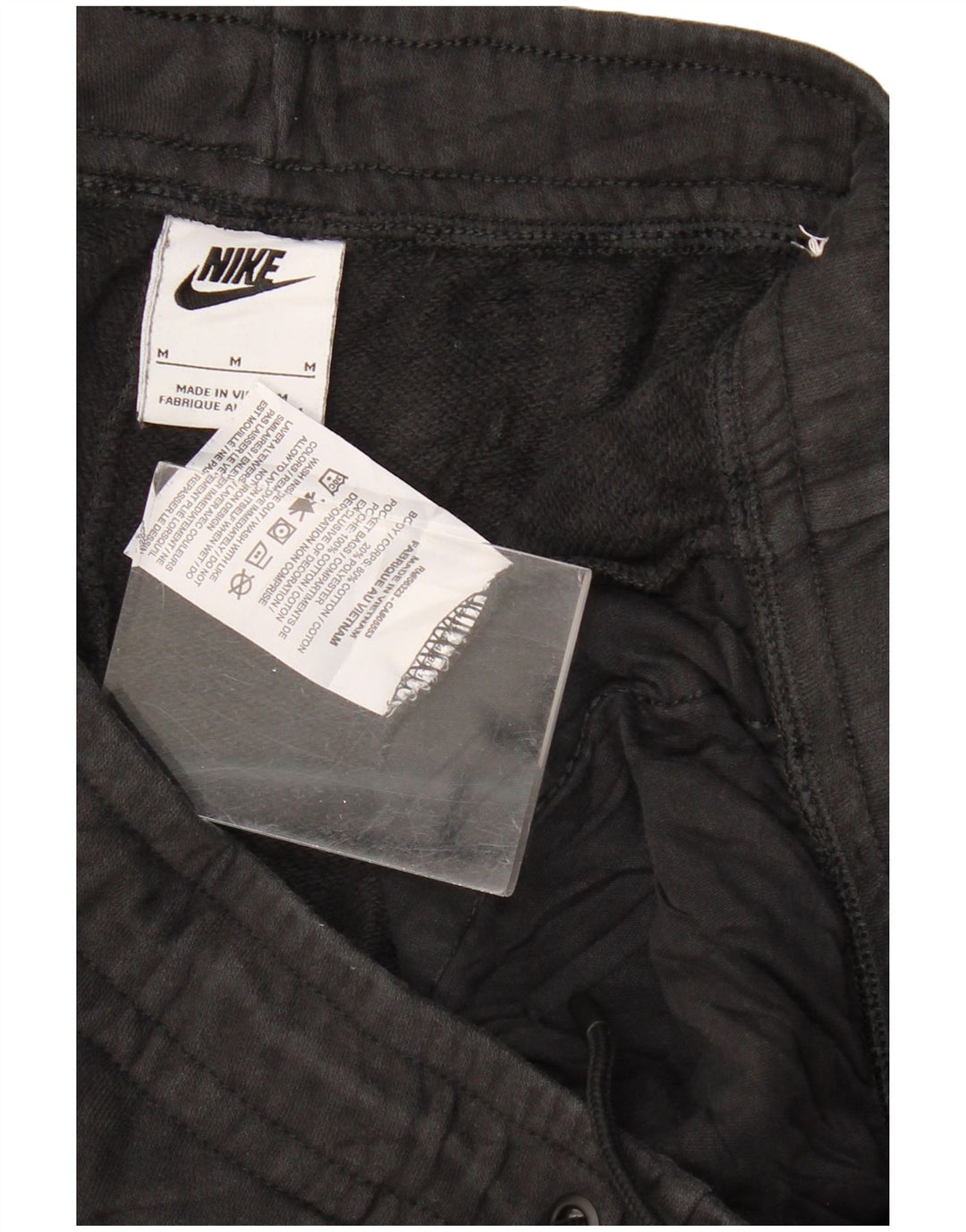 Calça de treino feminina Nike Joggers UK 14 médio preto algodão