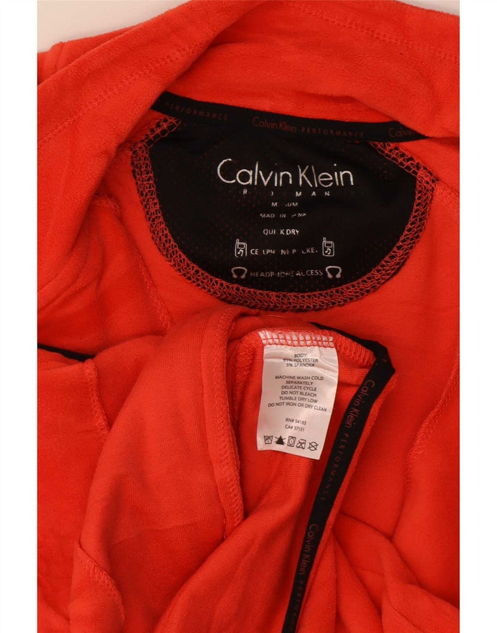 Jaqueta Calvin Klein Feminina Graphic Fleece UK 14 Poliéster Vermelho Médio