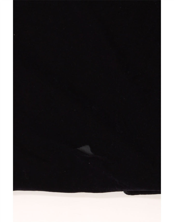 Sobretudo de veludo feminino Jaeger UK 14 poliéster azul marinho médio