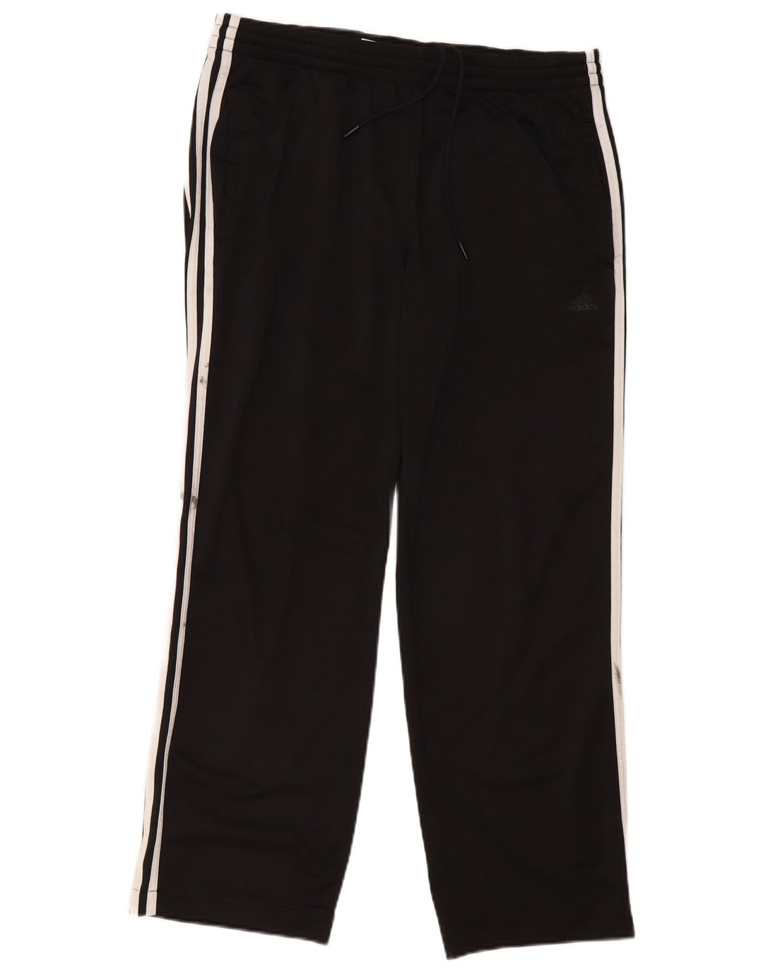 Calça de treino masculina Adidas grande poliéster preto