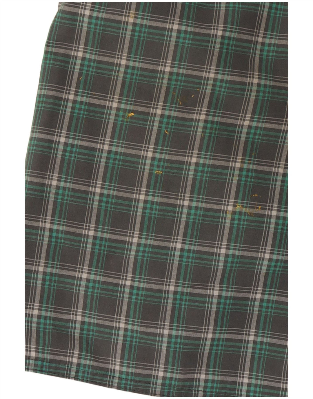 Adidas Mens Natação Shorts Poliéster Xadrez Verde Médio