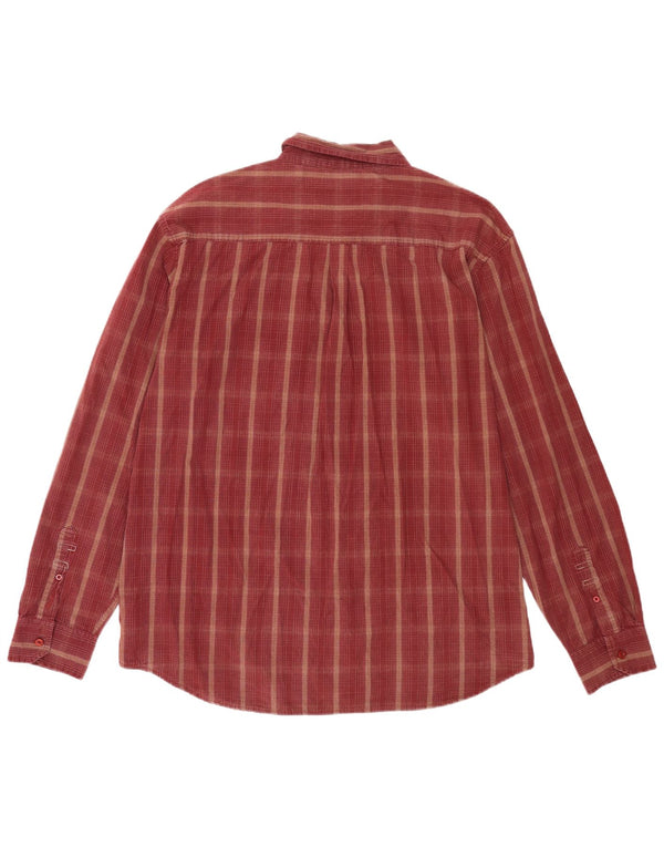 Camisa masculina Wrangler 2XL algodão xadrez marrom