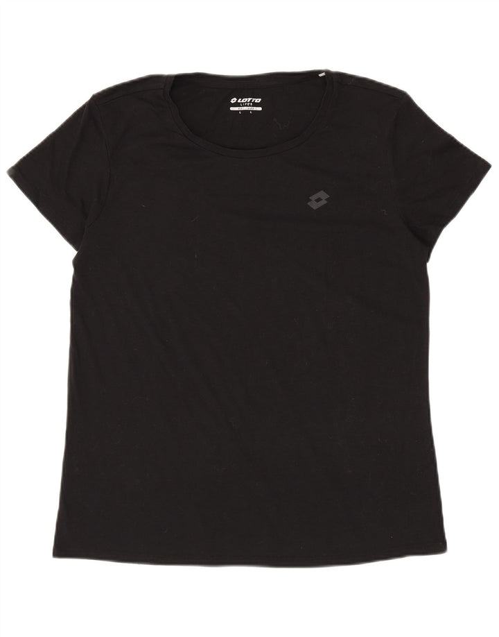 Camiseta feminina LOTTO UK 16 grande preta