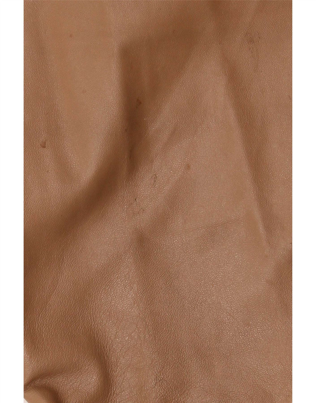 Calça feminina de couro Bootcut Conbipel IT 46 grande W34 L32 bege