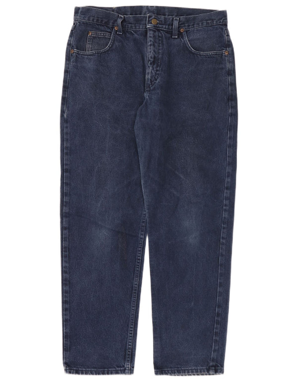 Lee Mens Rockford Tapered Jeans W36 L30 Azul Marinho Algodão