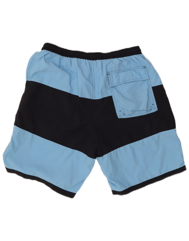 Shorts de natação masculino Fred Perry grande azul colorblock nylon
