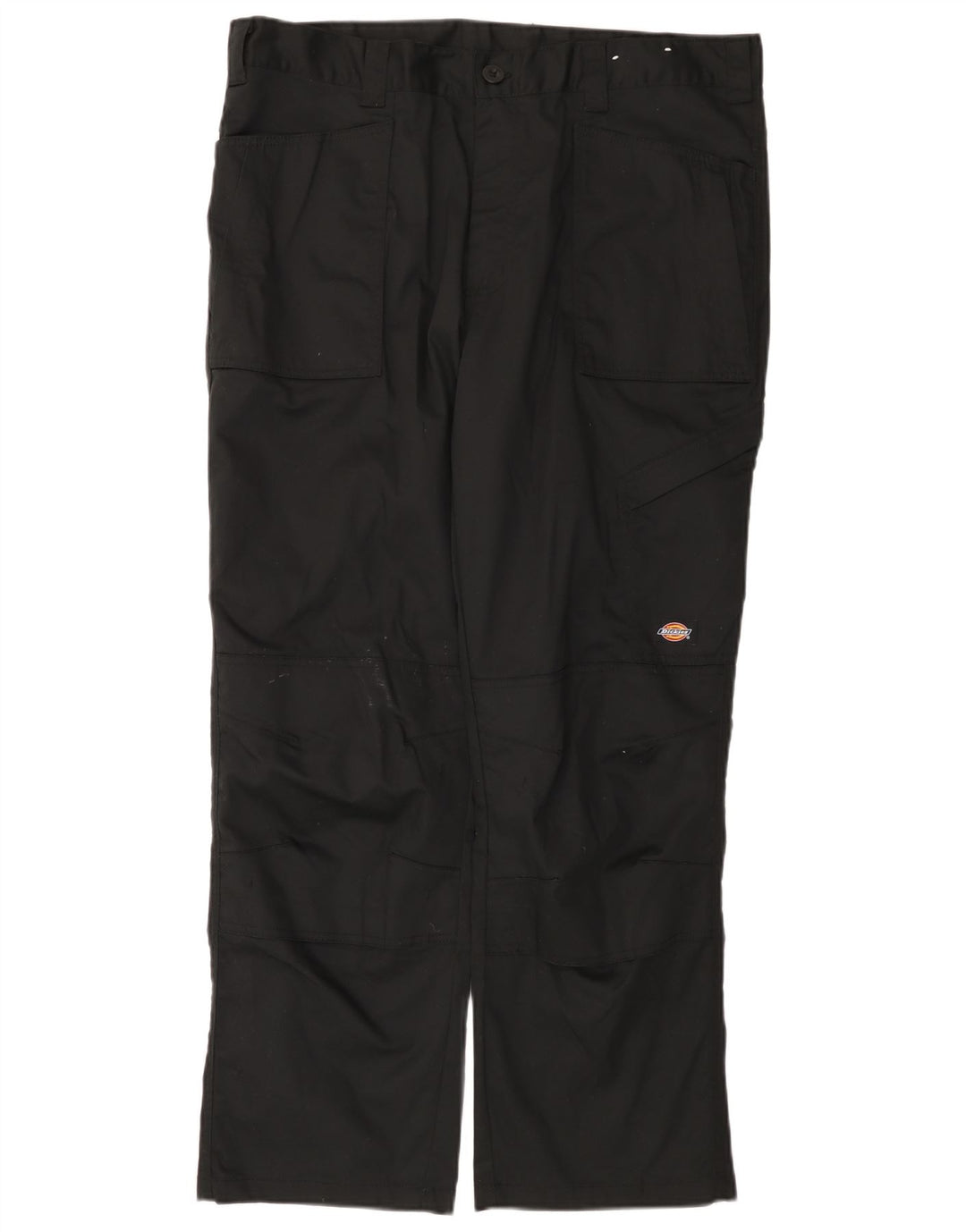 Calças cargo retas masculinas Dickies W38 L28 poliéster preto