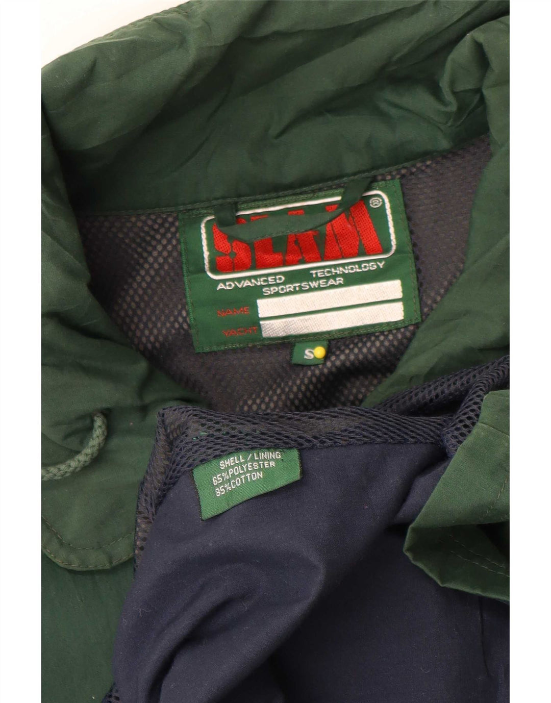 Slam Mens Loose Fit Rain Jacket UK 36 Poliéster Verde Pequeno