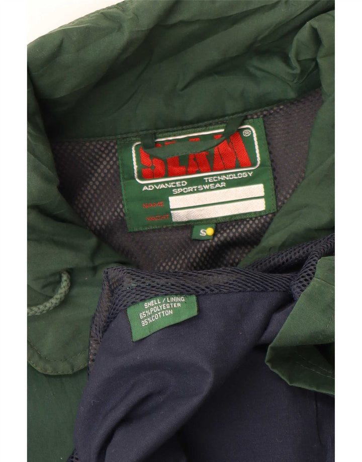 Slam Mens Loose Fit Rain Jacket UK 36 Poliéster Verde Pequeno