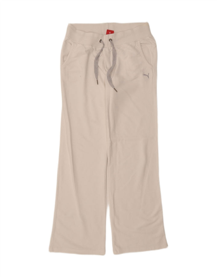 Calça de treino feminina PUMA UK 16 grande algodão branco