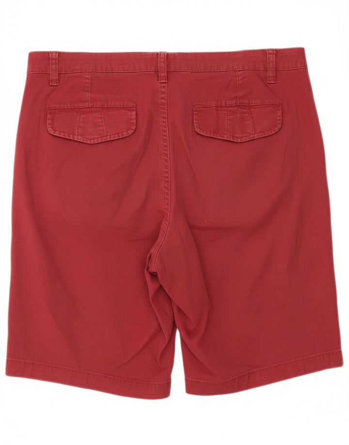 DACK'S Mens Regular Fit Chino Shorts IT 48 Médio W34 Borgonha