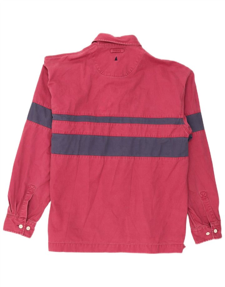 Pulôver masculino Musto Camisa grande de algodão listrado vermelho