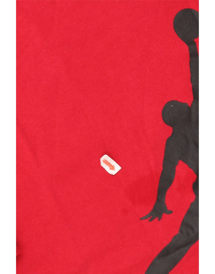 Jordan Mens Graphic T-Shirt Top Pequeno Vermelho