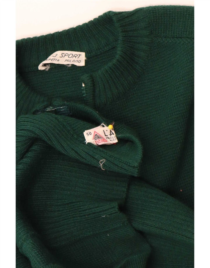 Suéter cardigã masculino L'ALPINA IT 50 verde médio