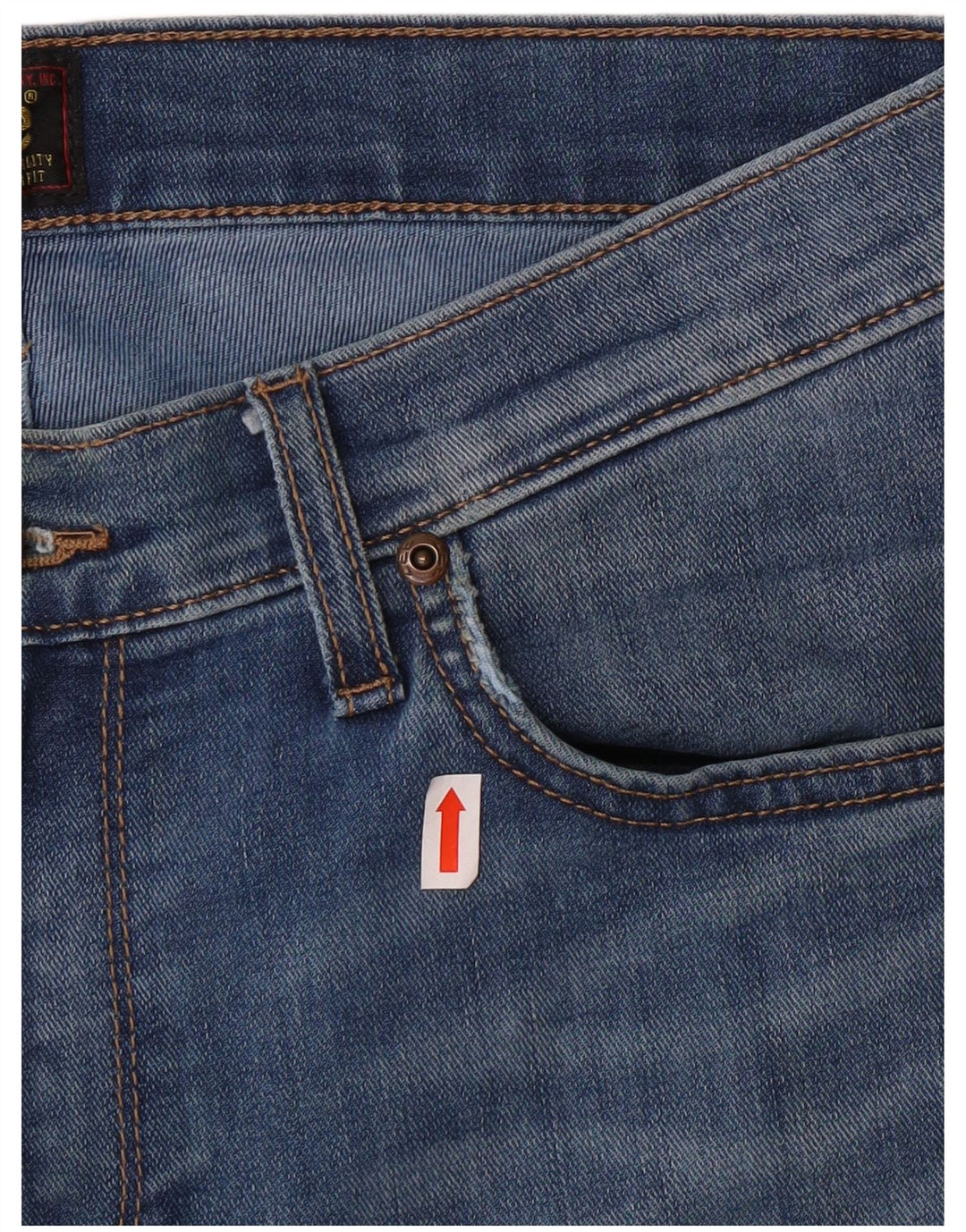 Lee Womens Rider Slim Jeans W30 L34 Azul Algodão