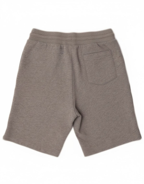 Tommy Hilfiger Mens Graphic Sport Shorts Médio Algodão Cinza