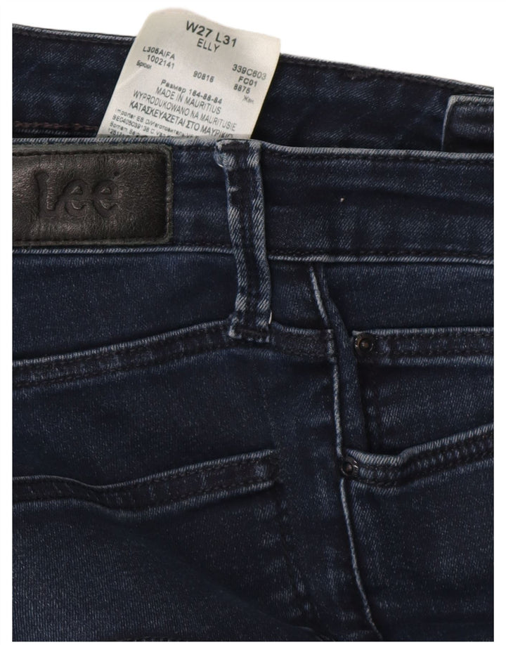 LEE Elly Slim Jeans Feminino W27 L31 Azul Marinho Algodão