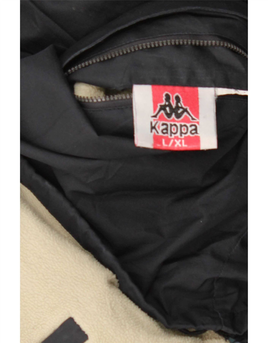 Jaqueta reversível feminina Kappa UK 42 XL azul marinho