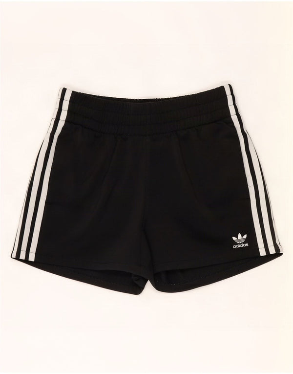 Shorts esportivos femininos Adidas UK 10 pequeno poliéster preto