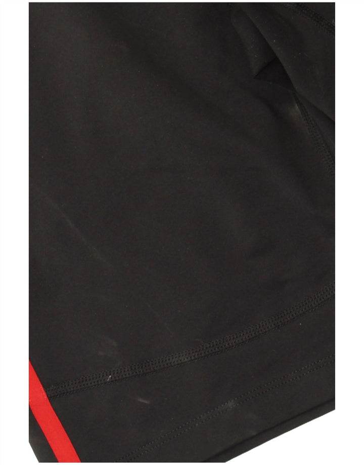 Shorts esportivos femininos Nike Dri Fit UK 12 médio preto colorblock poliéster