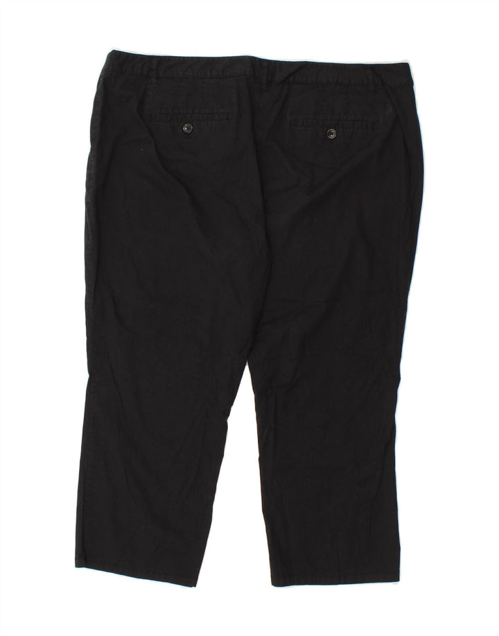 MOSSIMO Womens Capri Chino Trousers US 16 2XL W36 L22 Black Cotton Vintage Mossimo and Second-Hand Mossimo from Messina Hembry 