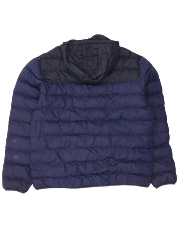 Jaqueta masculina acolchoada com capuz Mountain Warehouse UK 44 2XL poliamida azul marinho