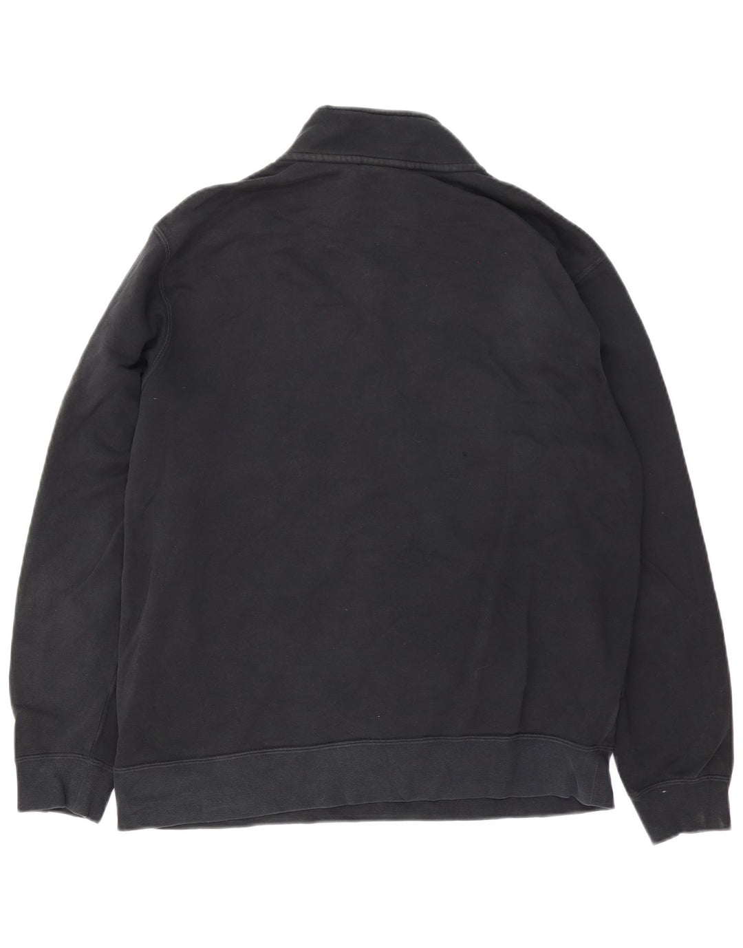 Moletom masculino Nike com zíper e gola alta de algodão preto