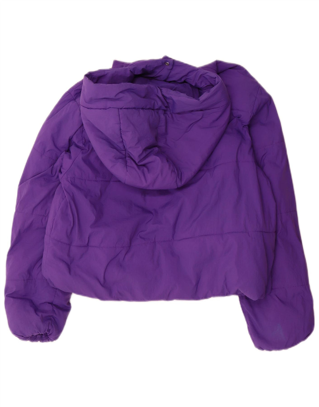 Zara Jaqueta acolchoada com capuz para meninas 13-14 anos Roxo Poliéster