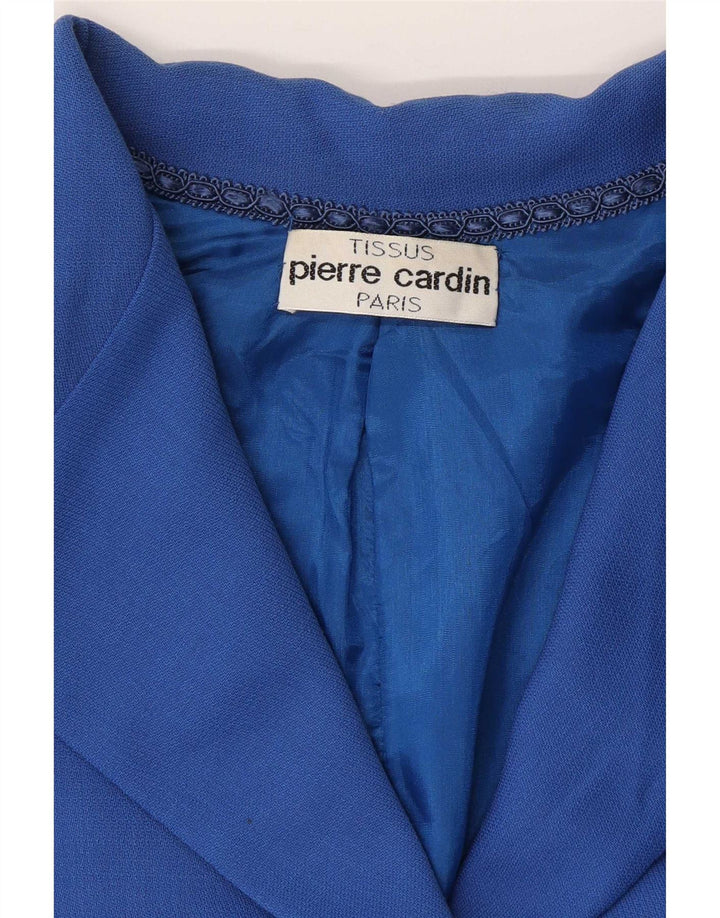 Conjunto de saia feminina Pierre Cardin de 2 peças Reino Unido 14 médio W32 azul clássico