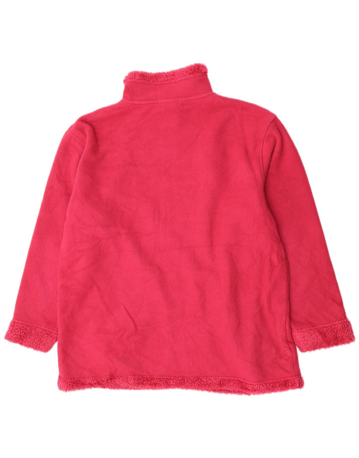 Jaqueta de lã oversized feminina Essentials UK 18 XL poliéster rosa