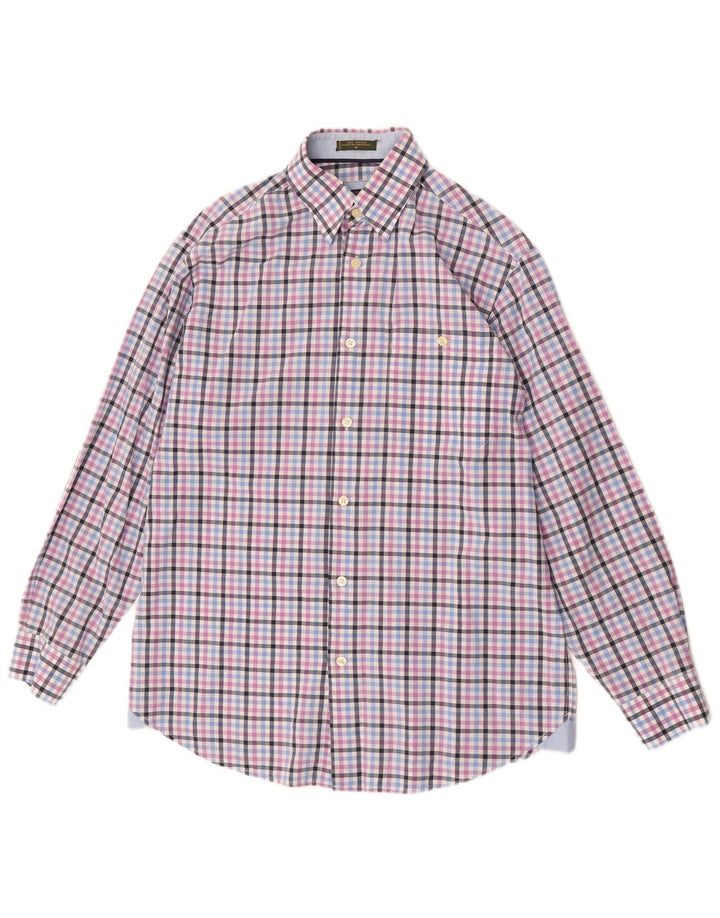 Camisa masculina Orvis média multicolorida guingão