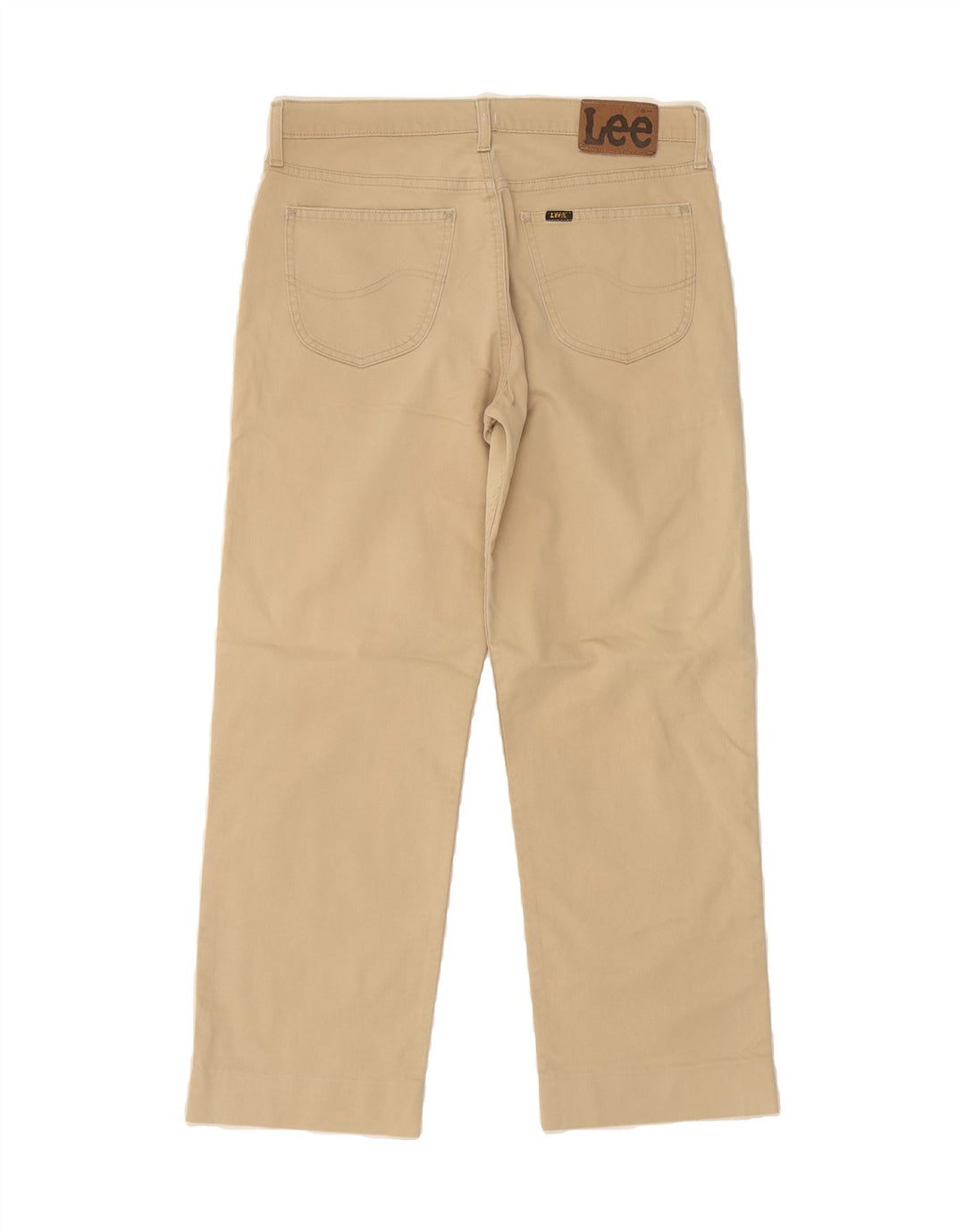 LEE Mens Brooklyn Straight Casual Trousers W34 L27 Beige Cotton Vintage Lee and Second-Hand Lee from Messina Hembry 