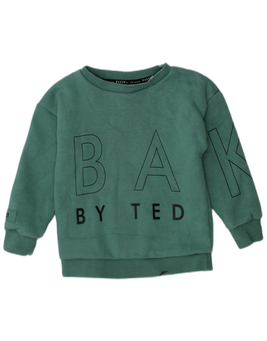 Suéter gráfico Ted Baker Boys 2-3 anos algodão verde