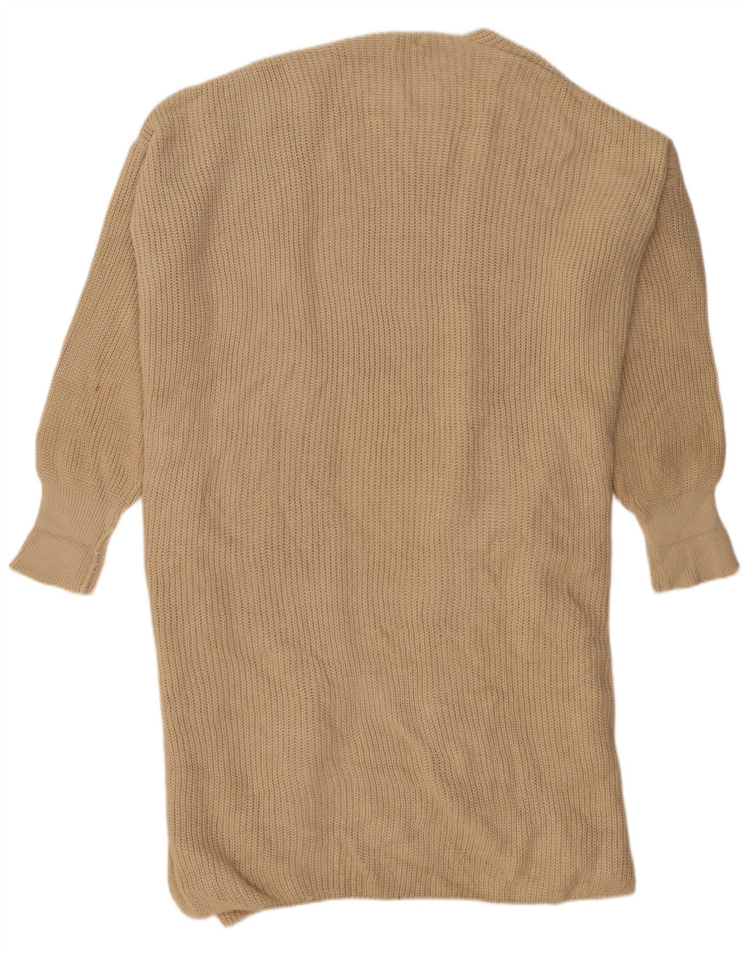 Topshop suéter feminino oversized longline aberto cardigan Reino Unido 14 médio bege