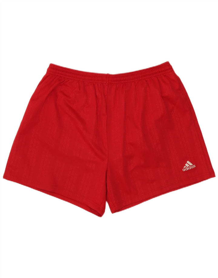 Shorts esportivos masculinos ADIDAS grande poliéster vermelho