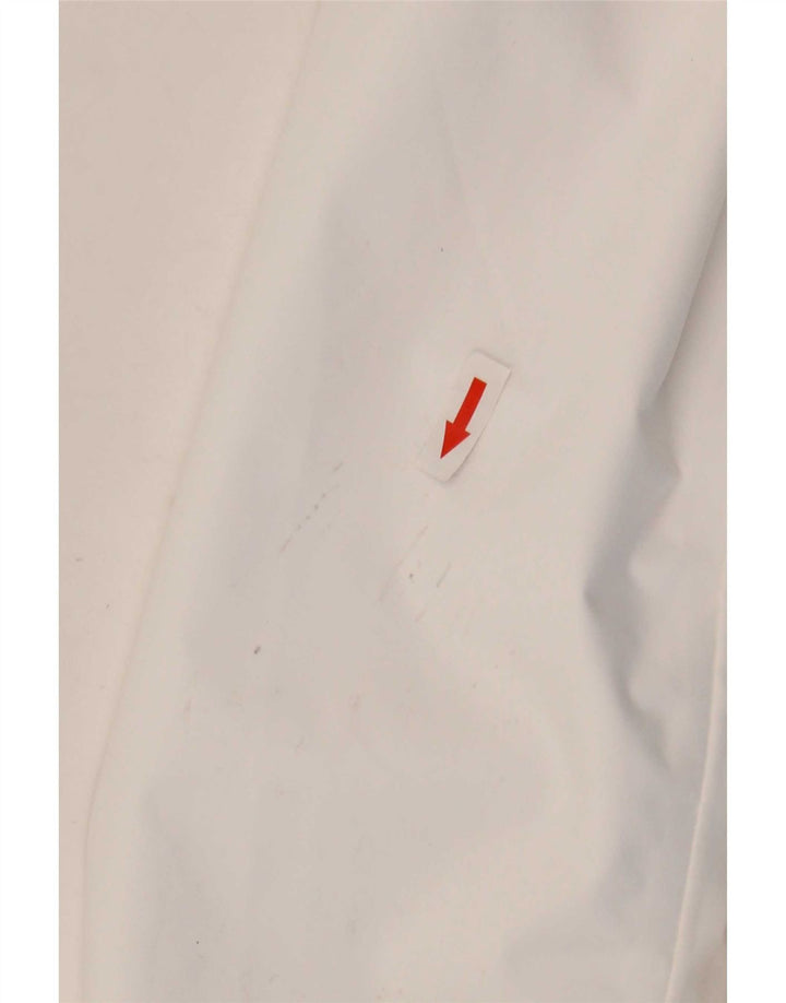 Jaqueta de chuva feminina com capuz gráfico Helly Hansen UK 10 poliéster branco pequeno