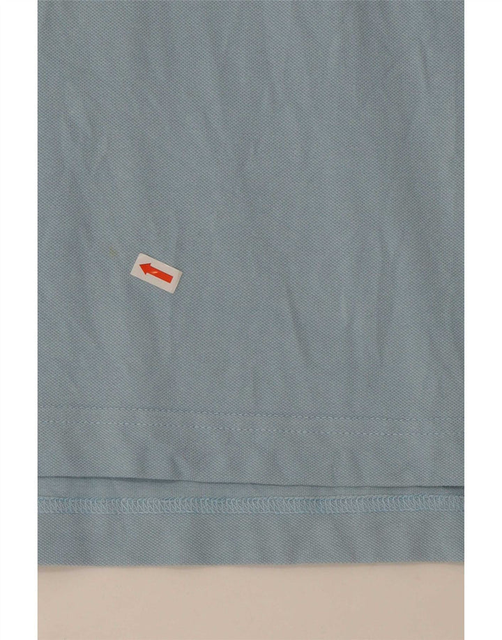 Camisa polo masculina Kappa algodão azul médio