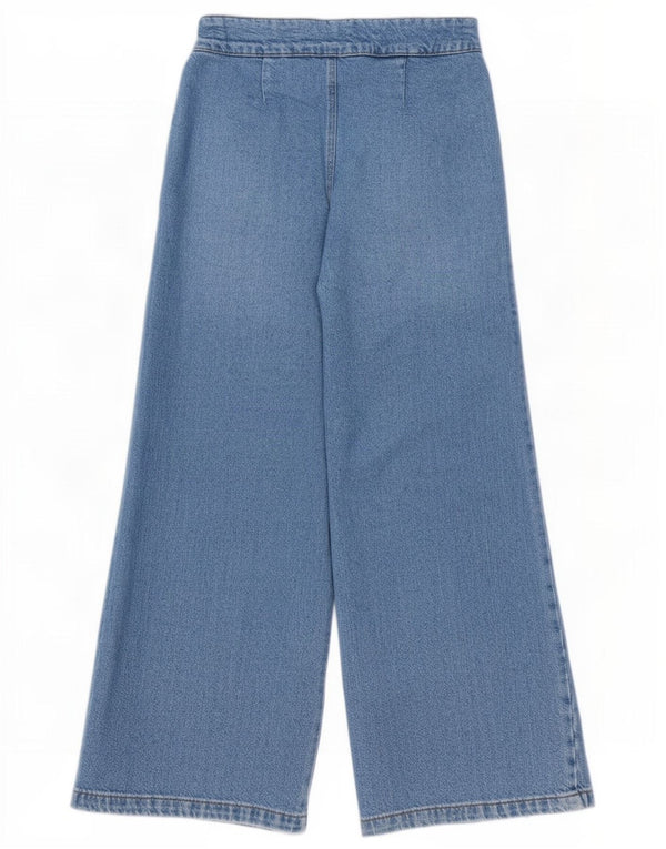 Zara Girls Jeans de perna larga 13-14 anos W26 L28 Azul