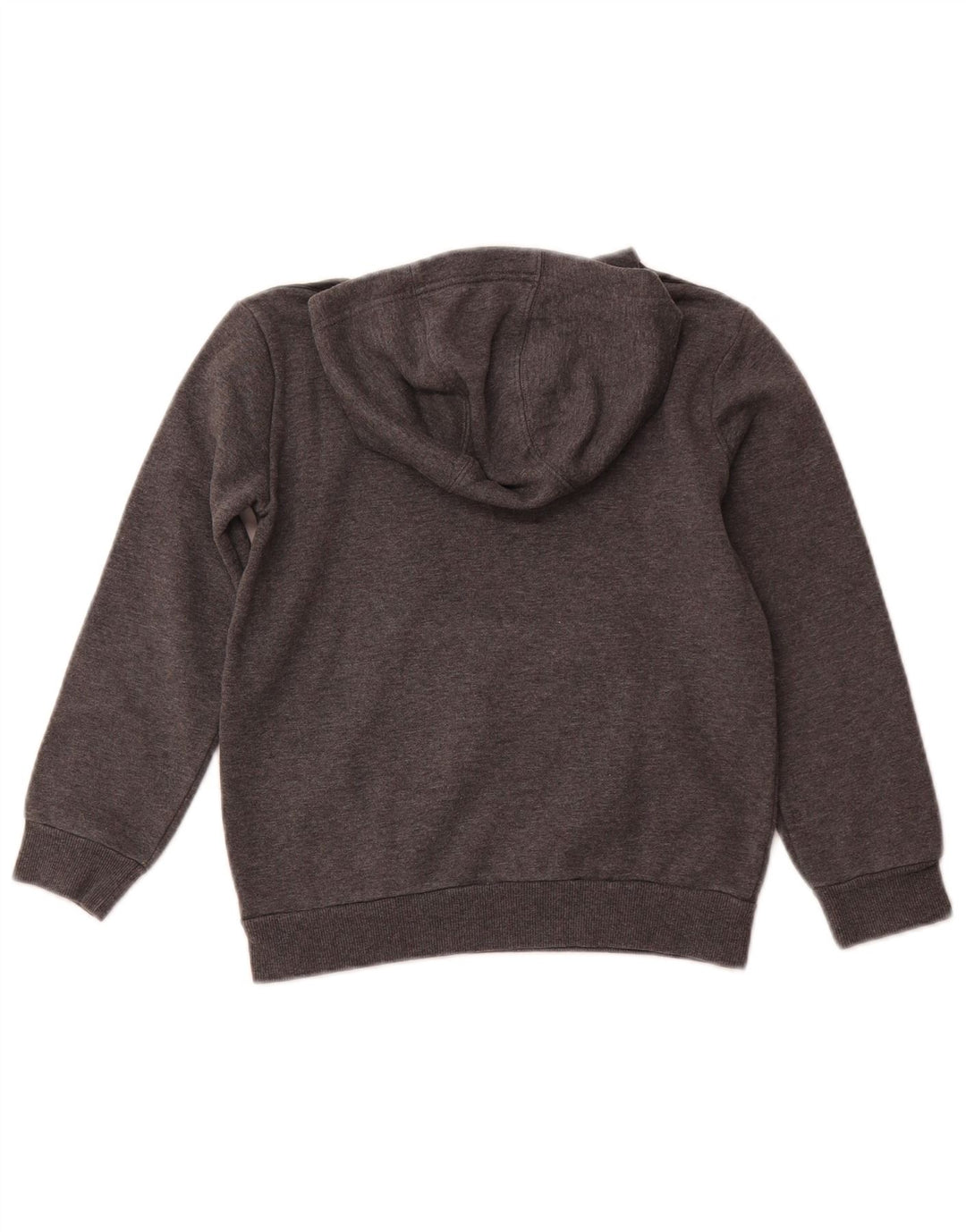 ADIDAS Meninos Graphic Hoodie Jumper 7-8 Anos Cinza Algodão