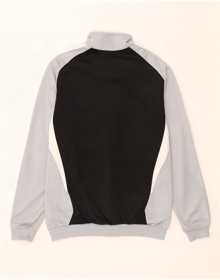 Adidas Mens Tracksuit Top Jacket UK 40/42 Cinza Médio Colourblock Poliéster