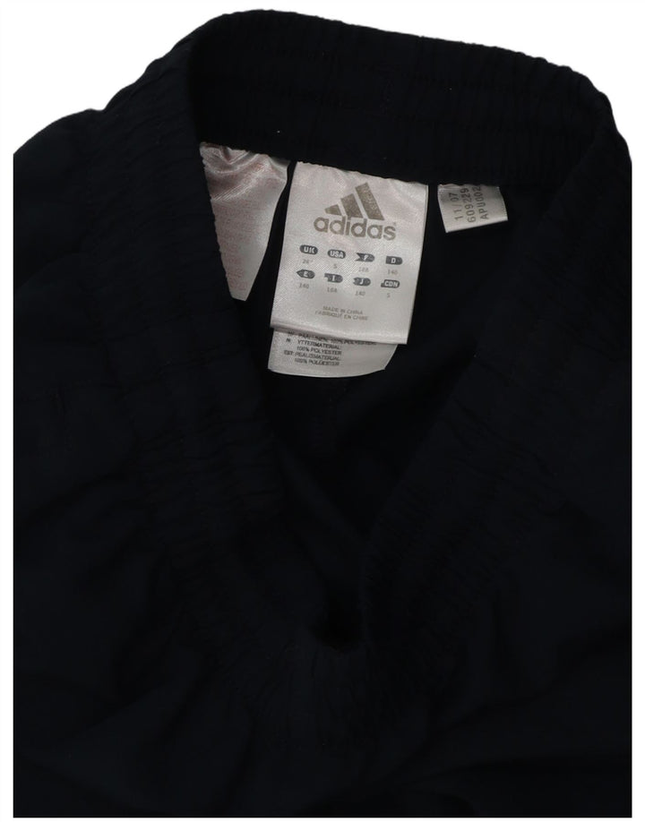 Calças de treino Adidas meninas 9-10 anos azul marinho poliéster