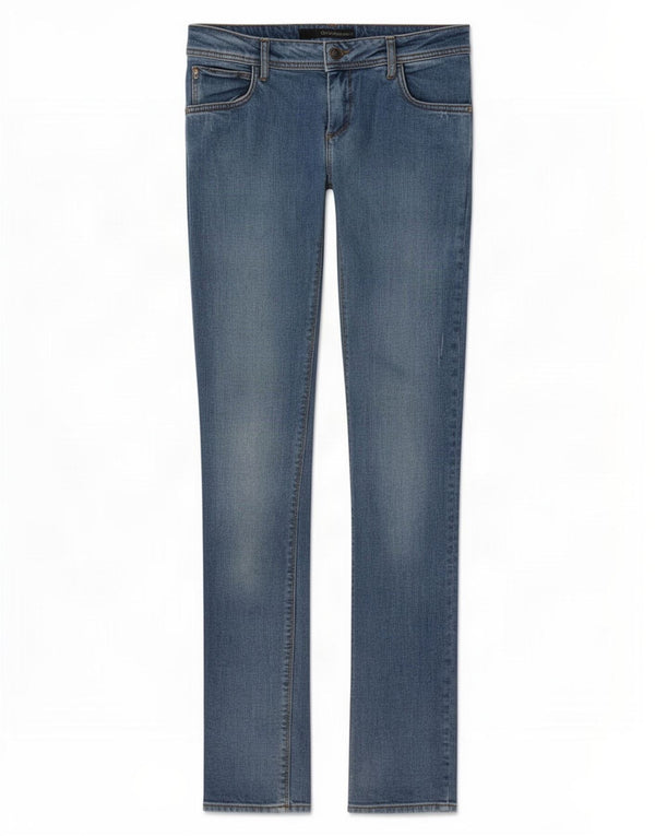 Calvin Klein Jeans Slim Feminino W28 L32 Azul Algodão